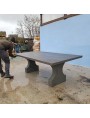 2m long peperino stone table