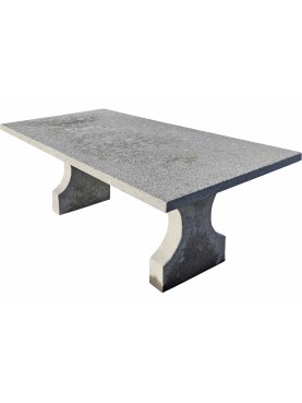 2m long peperino stone table