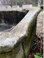 Large ancient rectangular Apuan marble garden tub