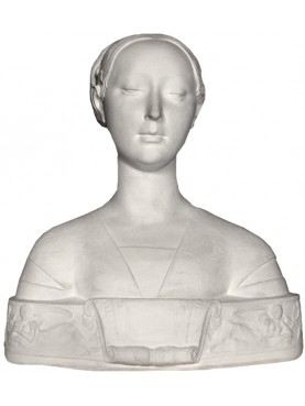 Busto Ippolita Maria Sforza in gesso