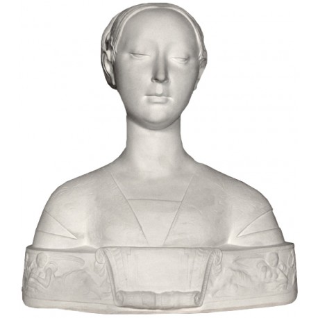 Plaster bust Ippolita Maria Sforza