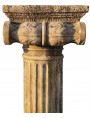Ionic column in patinated concrete