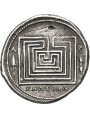 Antica moneta greca con Labirinto (Statere)
