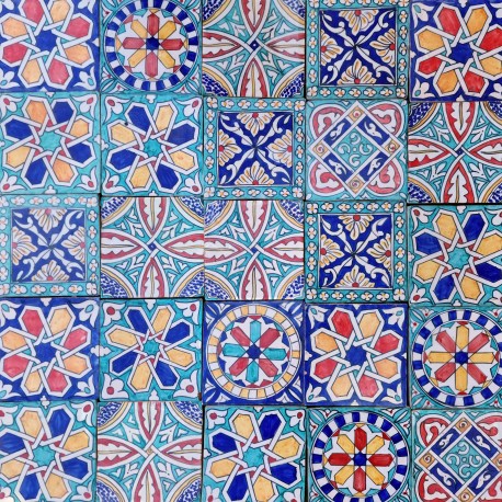 Large Moroccan Tiles 19.5x19.5 cm