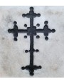 Marmetta antica in marmo bianco di Carrara con croce pisana a 18 sfere