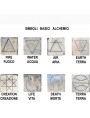 gli otto simboli basici alchemici su marmette antiche