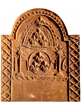 Lastra originale antica con sette gigli DATATA 1746