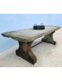 Tavolo in pietra da 243 cm di lunghezza originale antico - con bacile per il ghiaccio