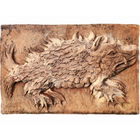 Monster terracotta panel from Aldrovandi