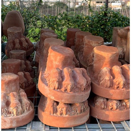 Terracotta Lion foot for vases
