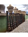antique cast iron low-columns for the chain