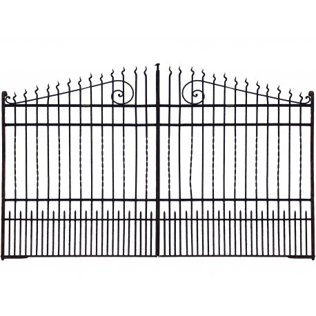 Antique wrought iron gate from the 1800s