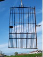 Antique 19th century 2-leaf recovery gate