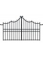 Antique Italian Tuscan forged iron gate from the eighteenth century