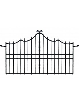 Antique Italian Tuscan forged iron gate from the eighteenth century