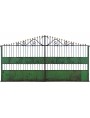 Antique two-leaf recovery gate L. 490 cm with 34 tips