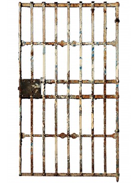 wrought iron gate coming from the demolition of a prison