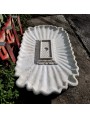 Large marble fountain plate restored