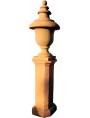 Grande vaso "Urna" ornamentale in cotto con base