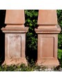 Terracotta square base H.60cms/37x37cms for vases and sculptures