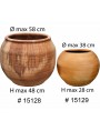 Comparison between the large vase and the small vaselarge