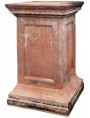 Base H.60cm/37x37cm in terracotta per vasi e sculture