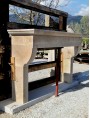 Mannucci Fireplace in limestone