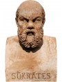 Socrate - filosofo - ERMA IN TERRACOTTA - MODELLATO A MANO