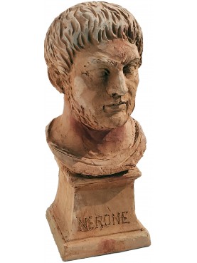 Piccolo Busto in terracotta di Nerone imperatore