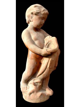 Putto with dolphin