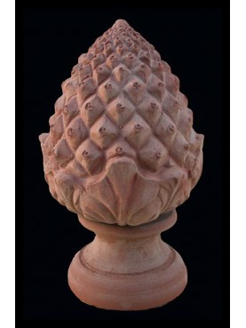 Terracotta pine cones little size H.31cms