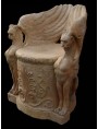 Original ancient terracotta seat By Manifattura di signa