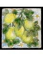 Maiolica tile with lemons