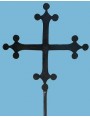 Iron Pisa Cross with flag