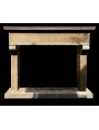 Simple Fireplace in Peperino Stone