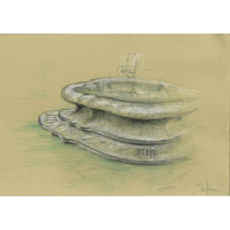 Rounded fountain