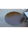 Wrought iron oval table