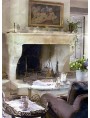 Limestone Fireplace from Borgogna