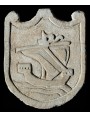 Stone coat of arms medieval ship