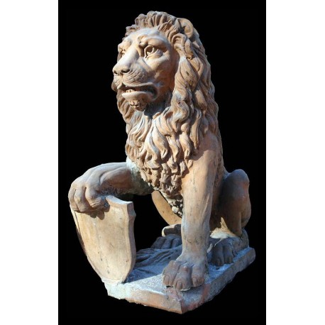 Original terracotta lion