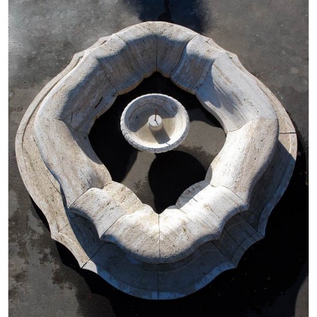 Fontana semicircolare in 28 pezzi