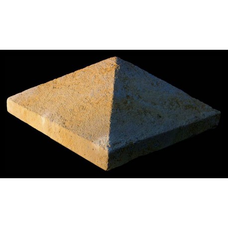 Simple pyramid in limestone