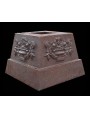 Little cast iron base H.12cms/14x14cms