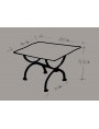 Iron plate table