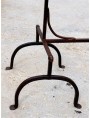 Table base in forged iron
