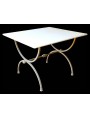 Rectangolar wrought-iron table Porcinai