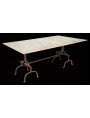 Forged iron and marble table