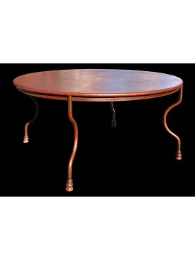 Simple round Ø147cms Iron table