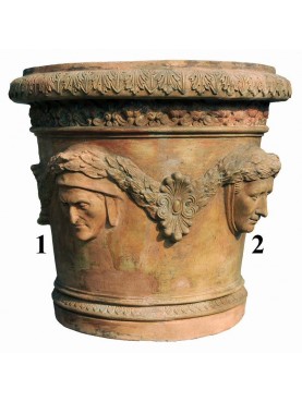 The Vase of the four Italian Poets Ø86cms - large citrus vase