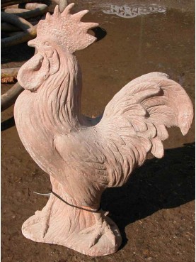 Gallo in terracotta